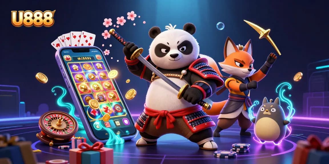 Spin the reels at U888 with vibrant characters and immersive gaming elements