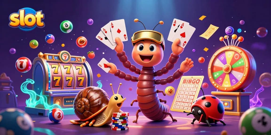 Engage with slot games featuring vibrant characters and dynamic casino elements.