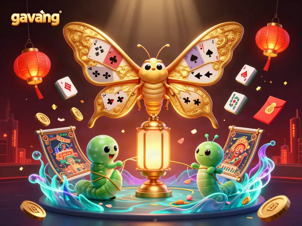 Join the action at gavang with a captivating 3D casino scene filled with vibrant gaming elements.