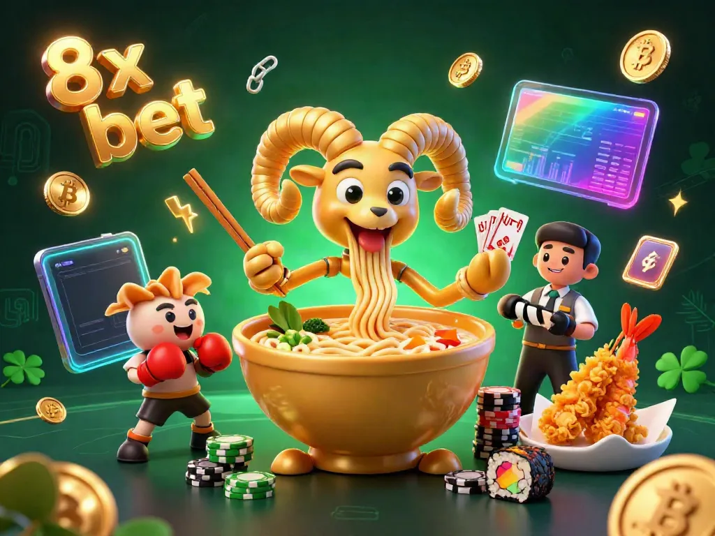 Experience thrilling gameplay at 8x bet with dynamic cartoon characters surrounded by crypto coins.
