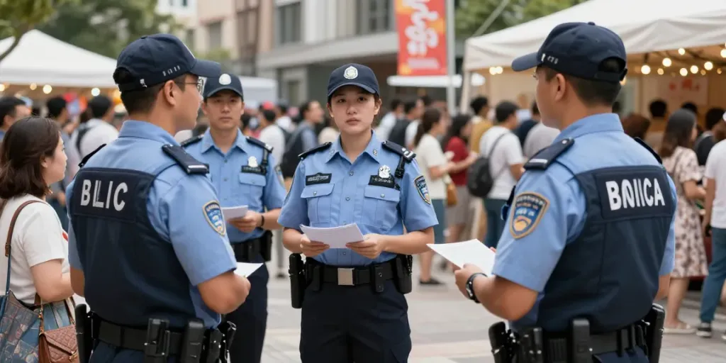Security Services by trusted professionals ensuring safety at local community events.