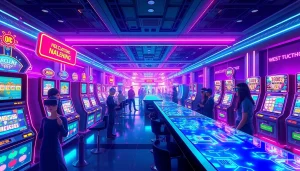 Experience New Technology revolutionizing the gaming floor with futuristic holographic casino devices.