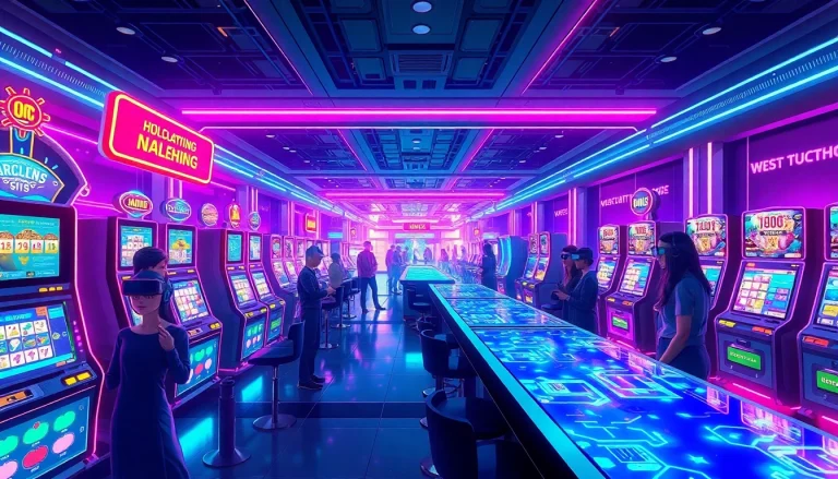Experience New Technology revolutionizing the gaming floor with futuristic holographic casino devices.
