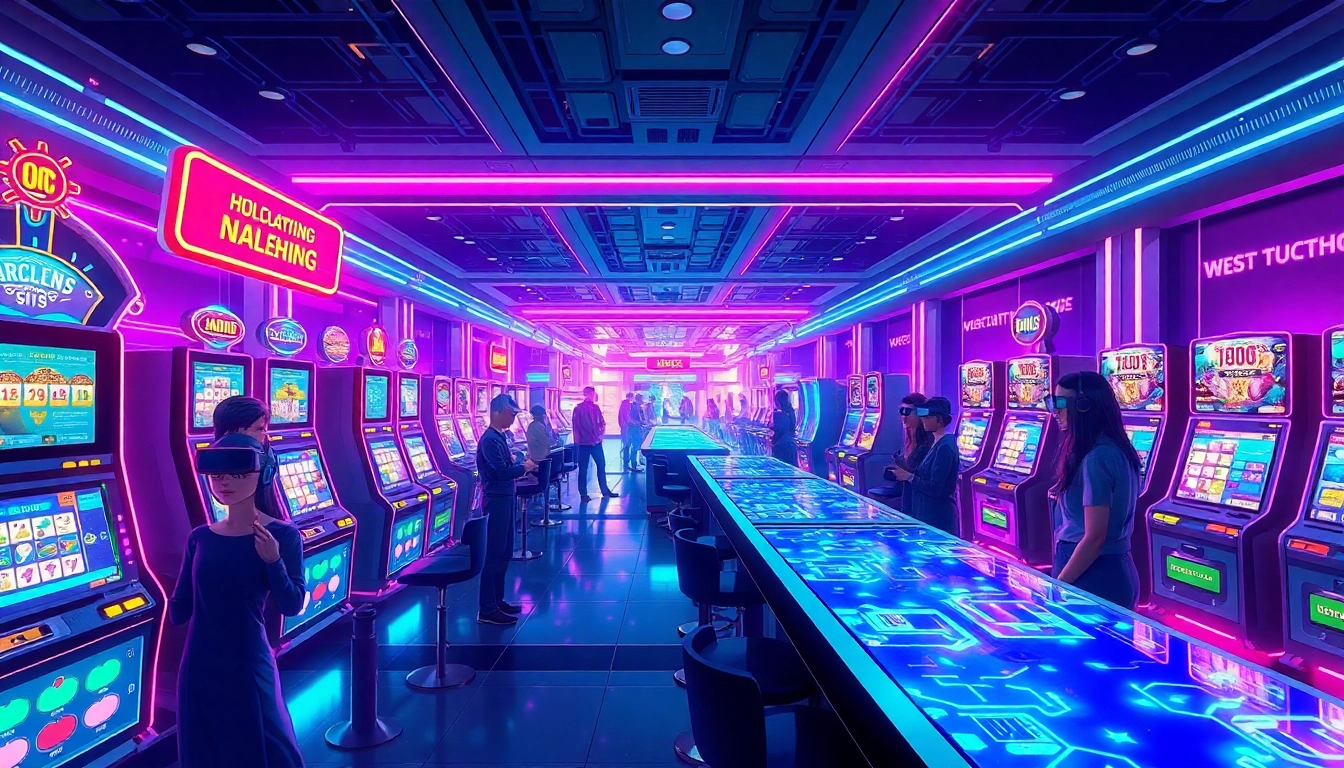 Experience New Technology revolutionizing the gaming floor with futuristic holographic casino devices.