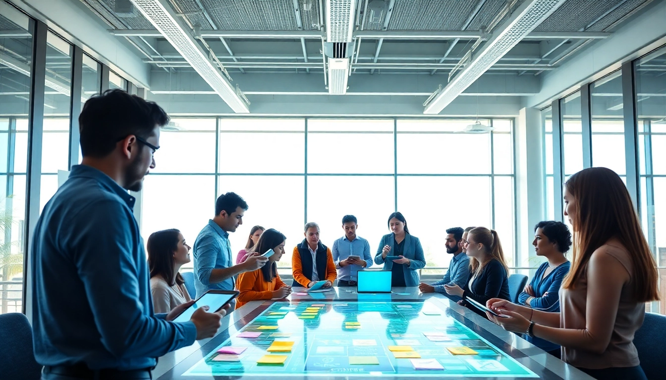 Discover gamification programs in an interactive workshop setting with diverse participants engaged in technology.