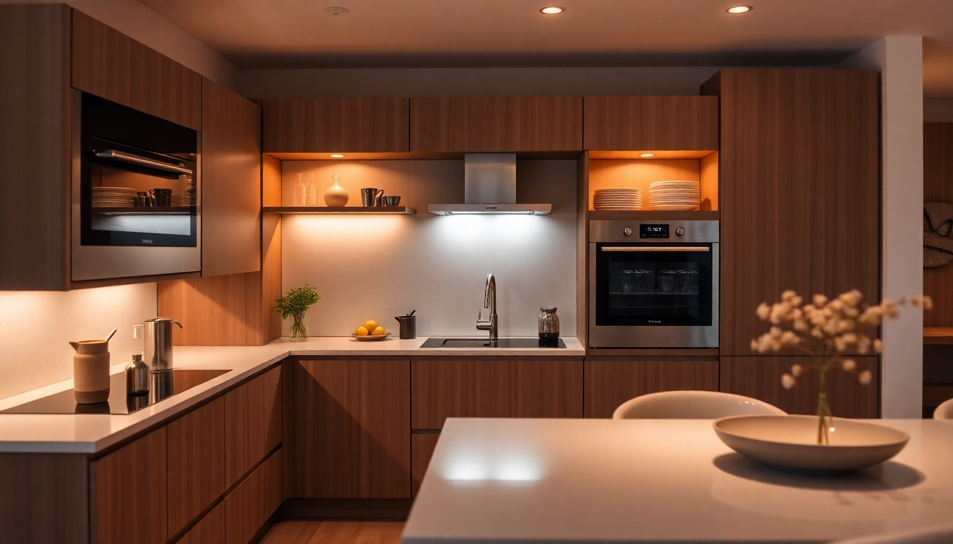 Explore stylish уреди за вграждане in a modern kitchen design with seamless integration and efficiency.
