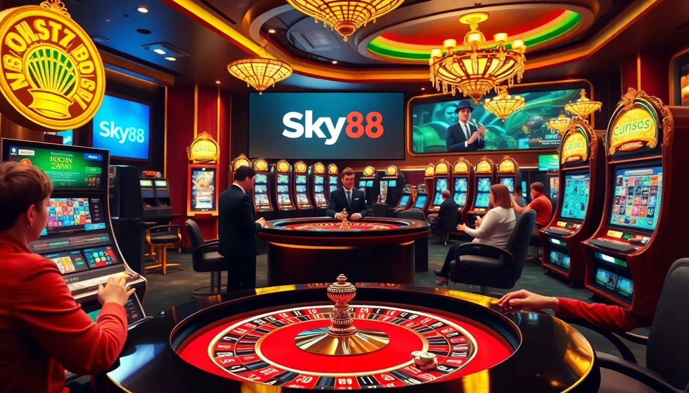 Experience thrilling gaming as Sky88 bị bắt showcases luxurious online betting with engaging casino elements.