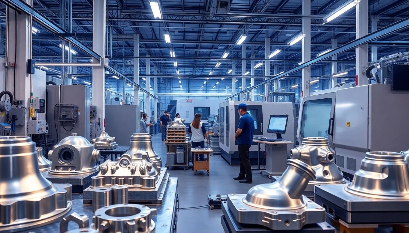 Precision die casting Malaysia showcasing advanced machinery and skilled workers in action.