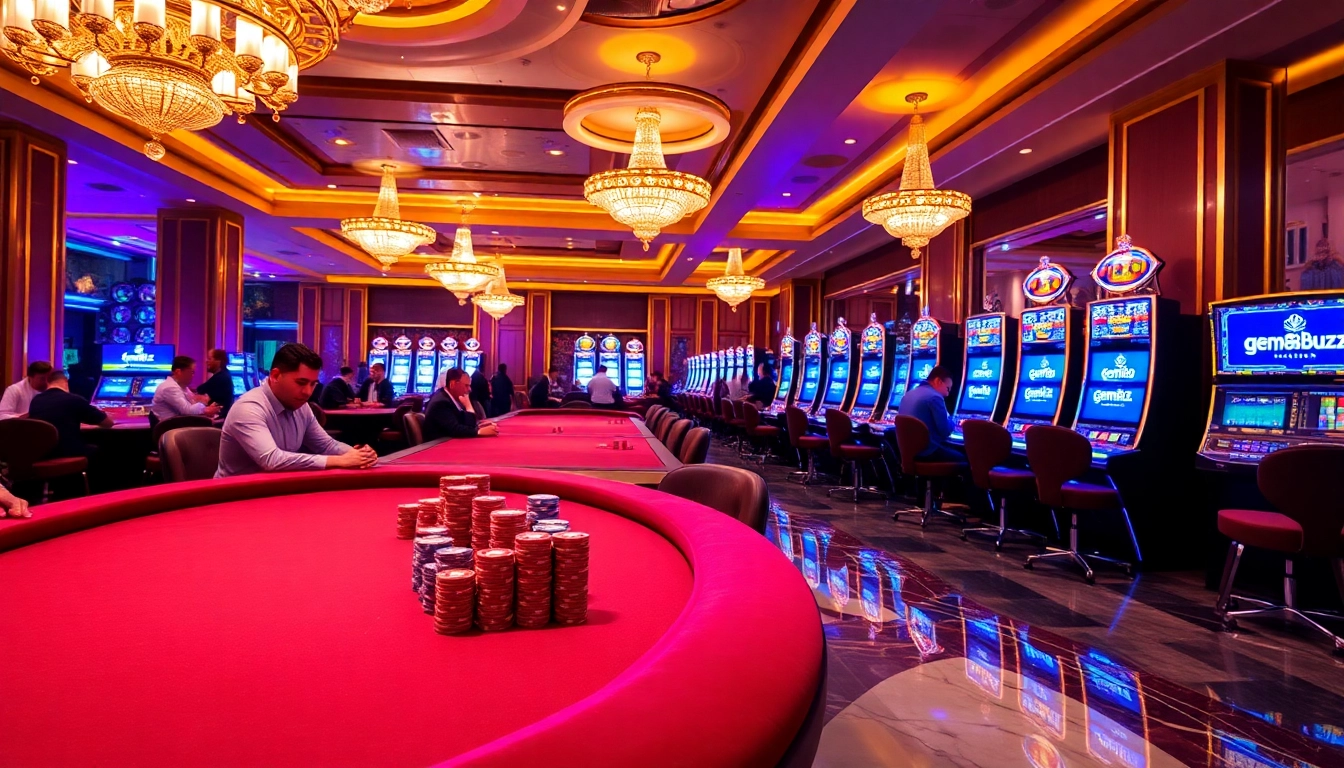 Experience luxury gambling at gem88.buzz with vibrant tables and thrilling slots.