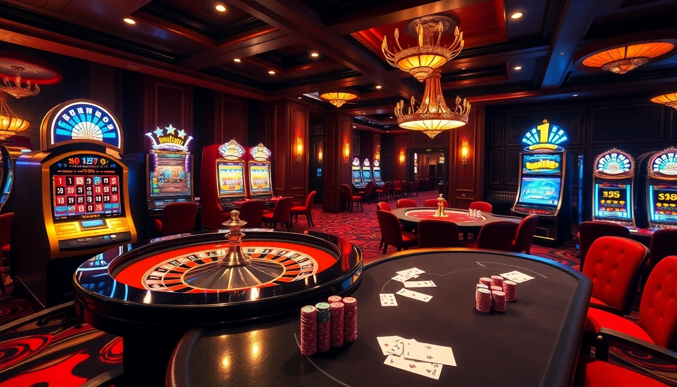 Experience the thrilling atmosphere of https://xx88.promo/ with luxurious casino visuals featuring roulette and poker games.