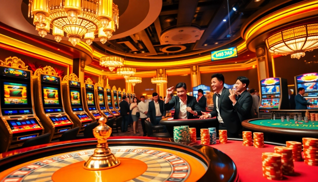 Experience the thrill at nhà cái xx88 with vibrant slot machines, poker tables, and enthusiastic players.