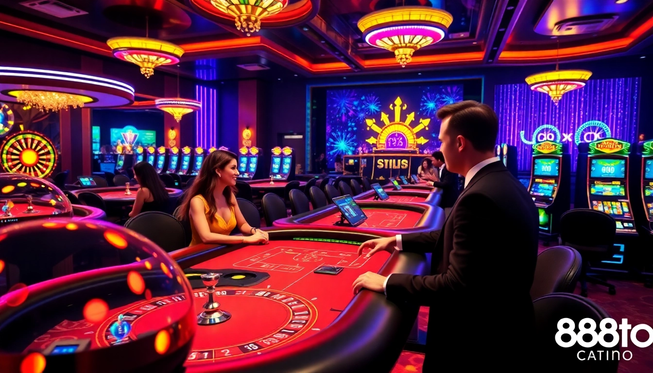Experience high-stakes poker excitement with app 888to in a glamorous casino setting.