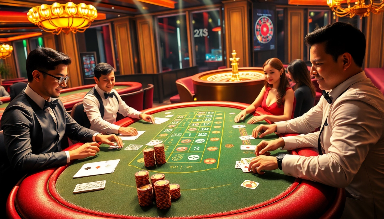 Experience the excitement of baccarat betting at https://jun88buzz.info/, featuring vibrant tables and engaged players.