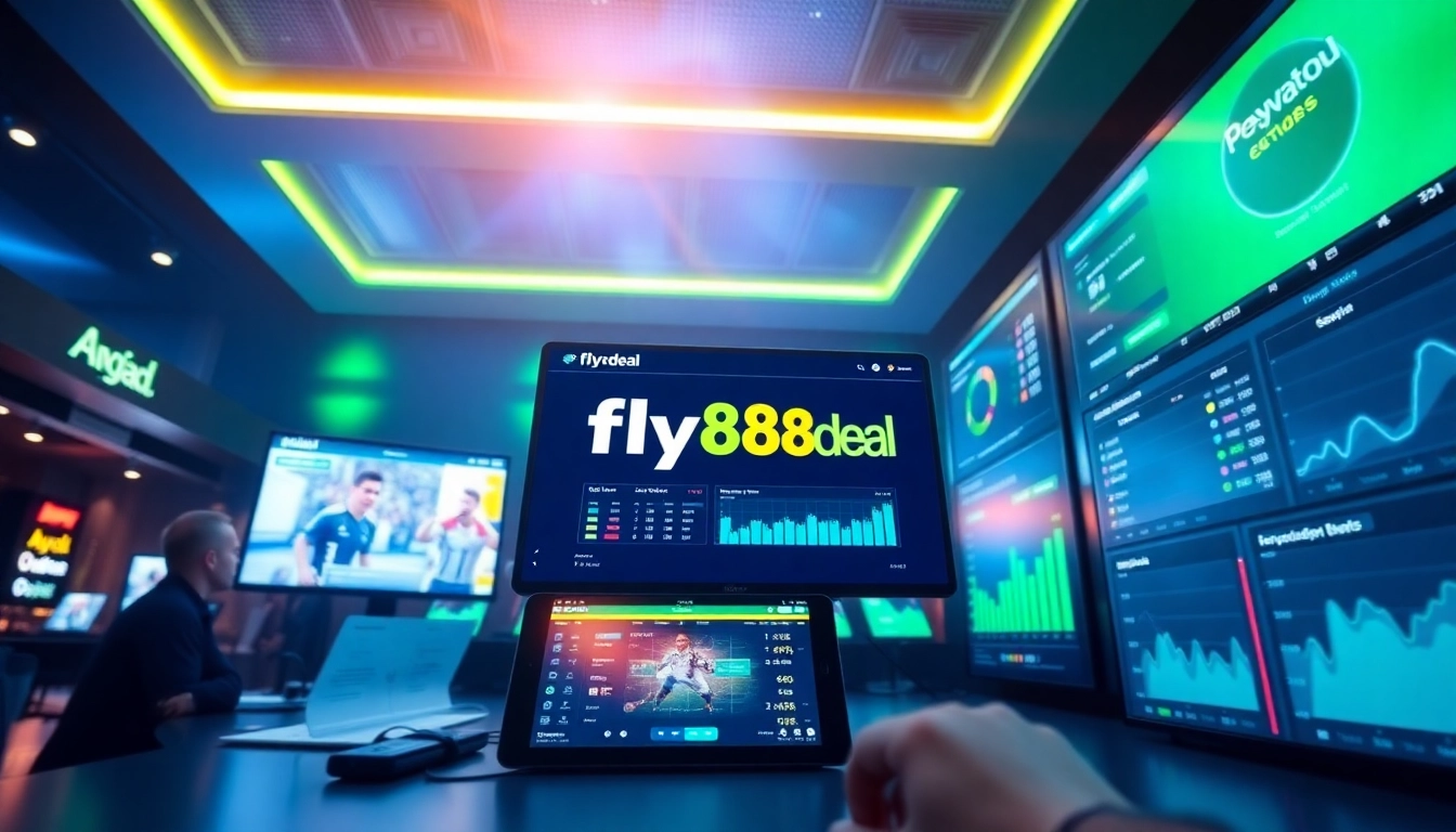 Dynamic betting interface with fly88deal branding and user engagement elements