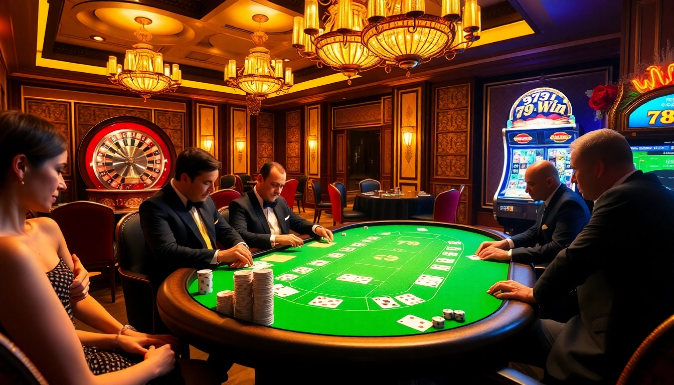 Experience high-stakes gaming excitement with 789 win at a luxurious casino table.