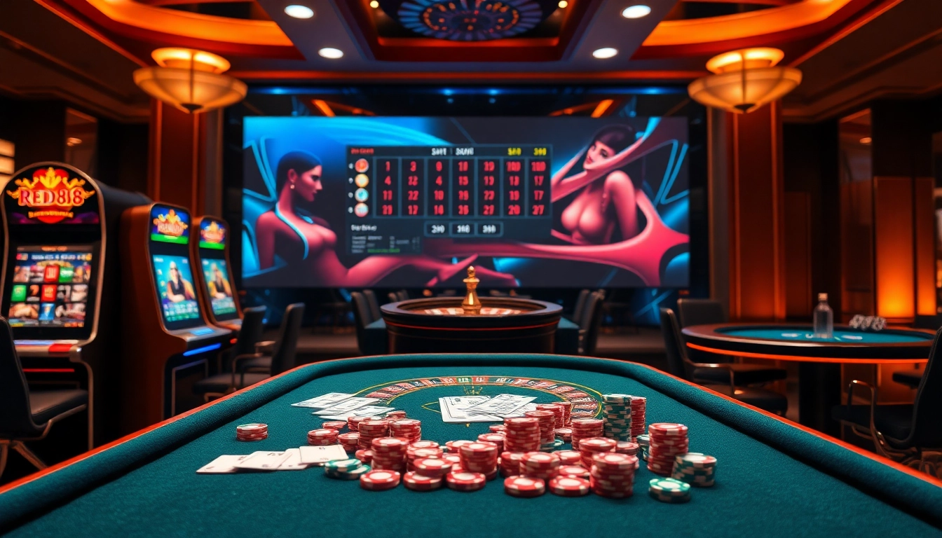 Engage in red88 đăng nhập with vibrant casino visuals showcasing thrilling gaming experiences.