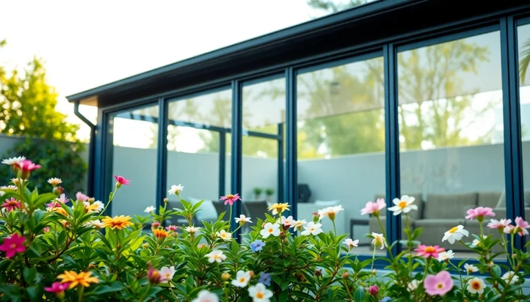 Enhance your outdoor experience with a stylish glass sunroom that bridges indoor comfort and outdoor views.