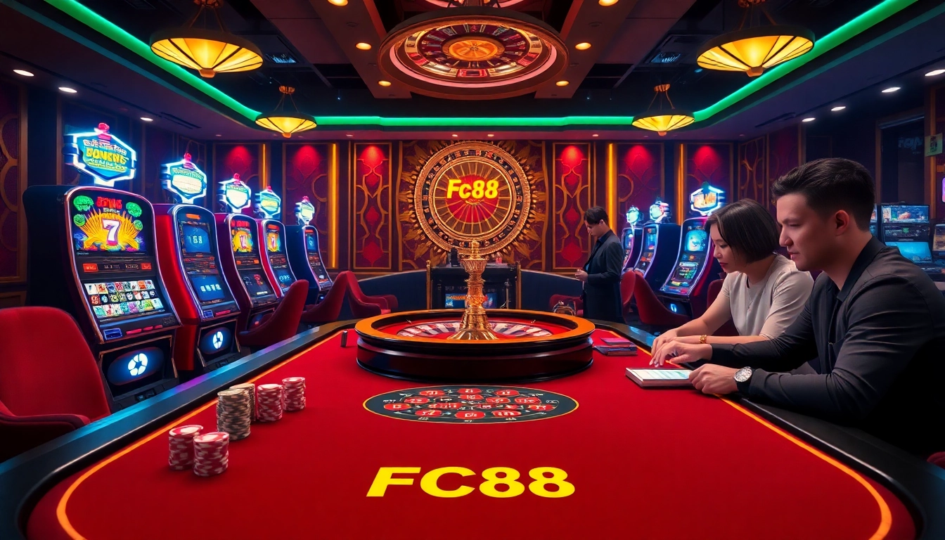 Experience thrilling gambling at https://fc88.de.com/ with vibrant gaming tables and excited players.