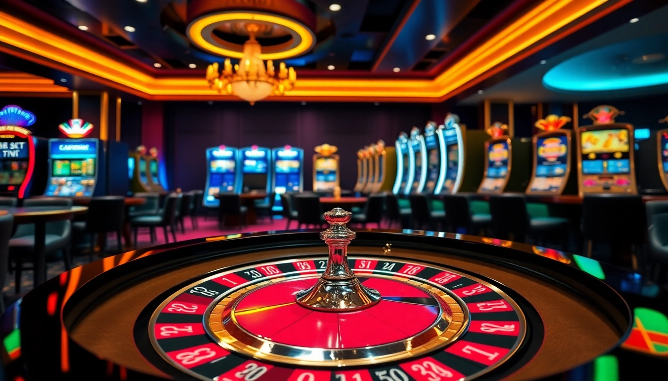 Experience the excitement of gambling at bl555.pink with vibrant casino elements like roulette and poker chips.
