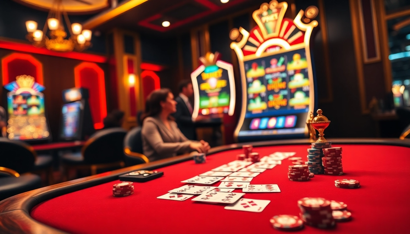 Engaging scene of players enjoying a poker game at 789bet casino.