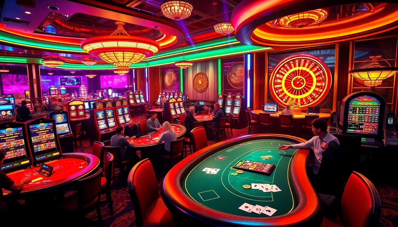 Experience high-stakes excitement at S8's luxurious casino with vibrant tables and thrilling gameplay.