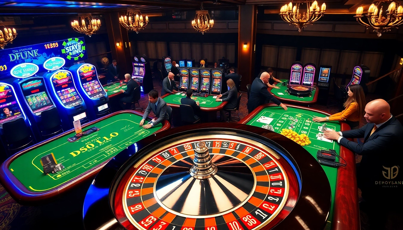 Experience thrilling gameplay at DF999 casino with vibrant roulette and slot machines.