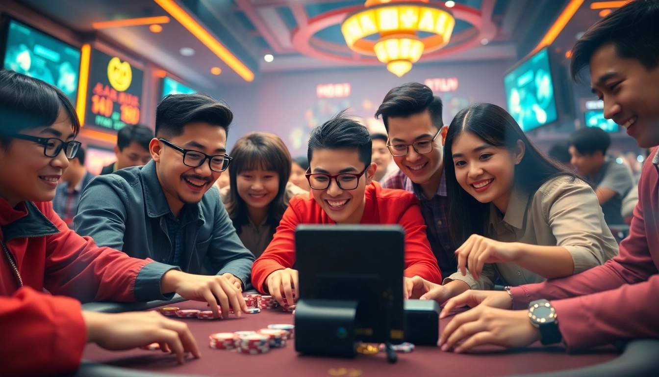 Players enjoy an intense Tài Xỉu MD5 game, embodying the excitement of taixiumd5pro.