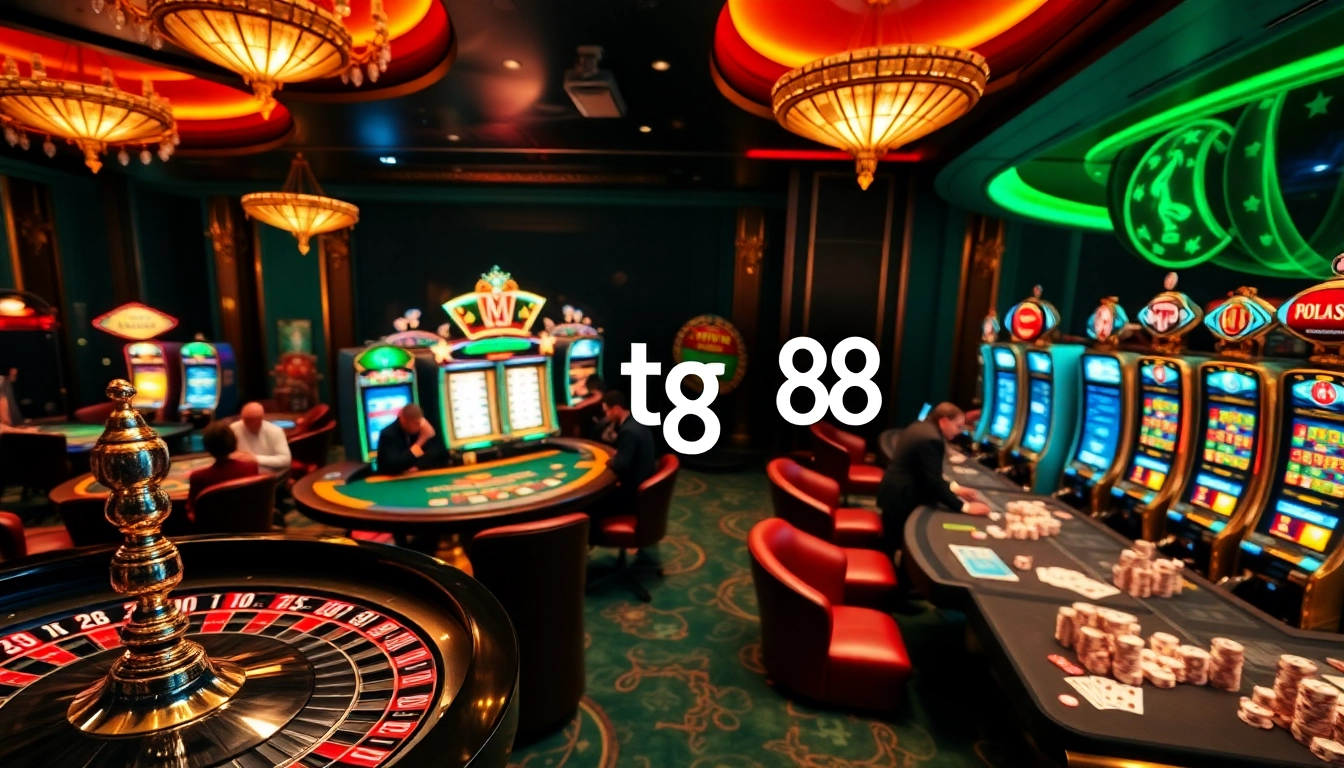 Experience thrilling gameplay at tg 88 casino with vibrant tables, engaging slot machines, and professional gaming.