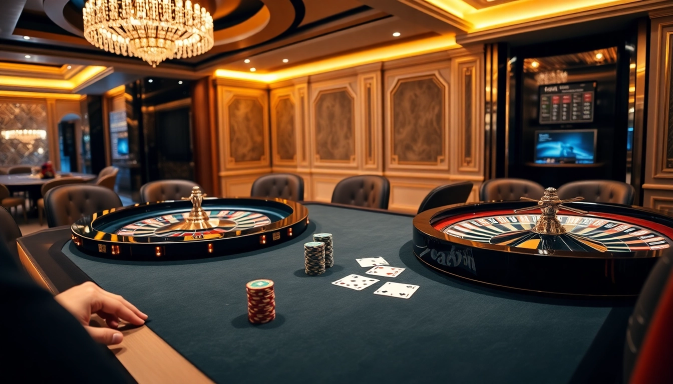 SX88 poker scene showcasing elegant gaming tables and players engaged in high-stakes excitement