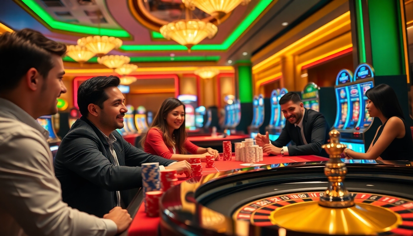Exciting gameplay scene at 789win casino with roulette and poker chips.