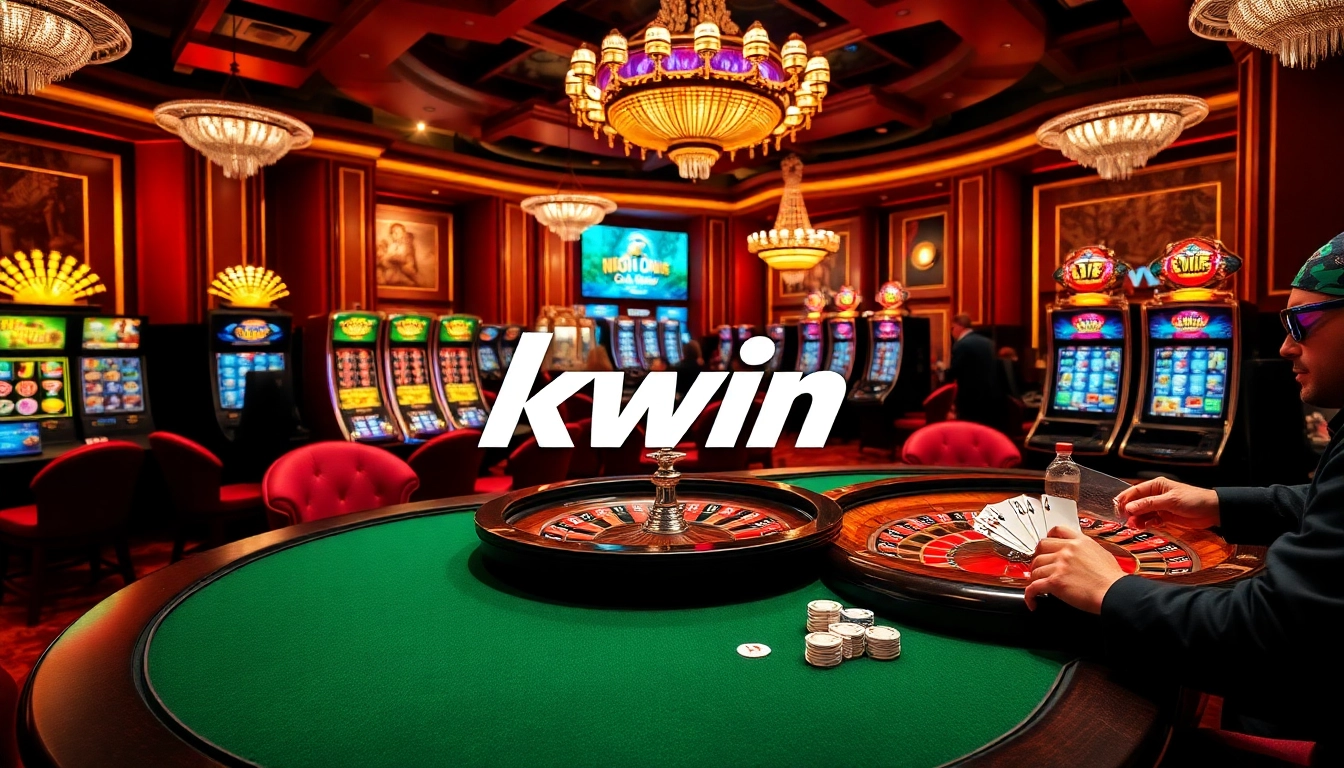 Experience the thrill of gambling at kwin's luxurious casino tables with high-stakes action.