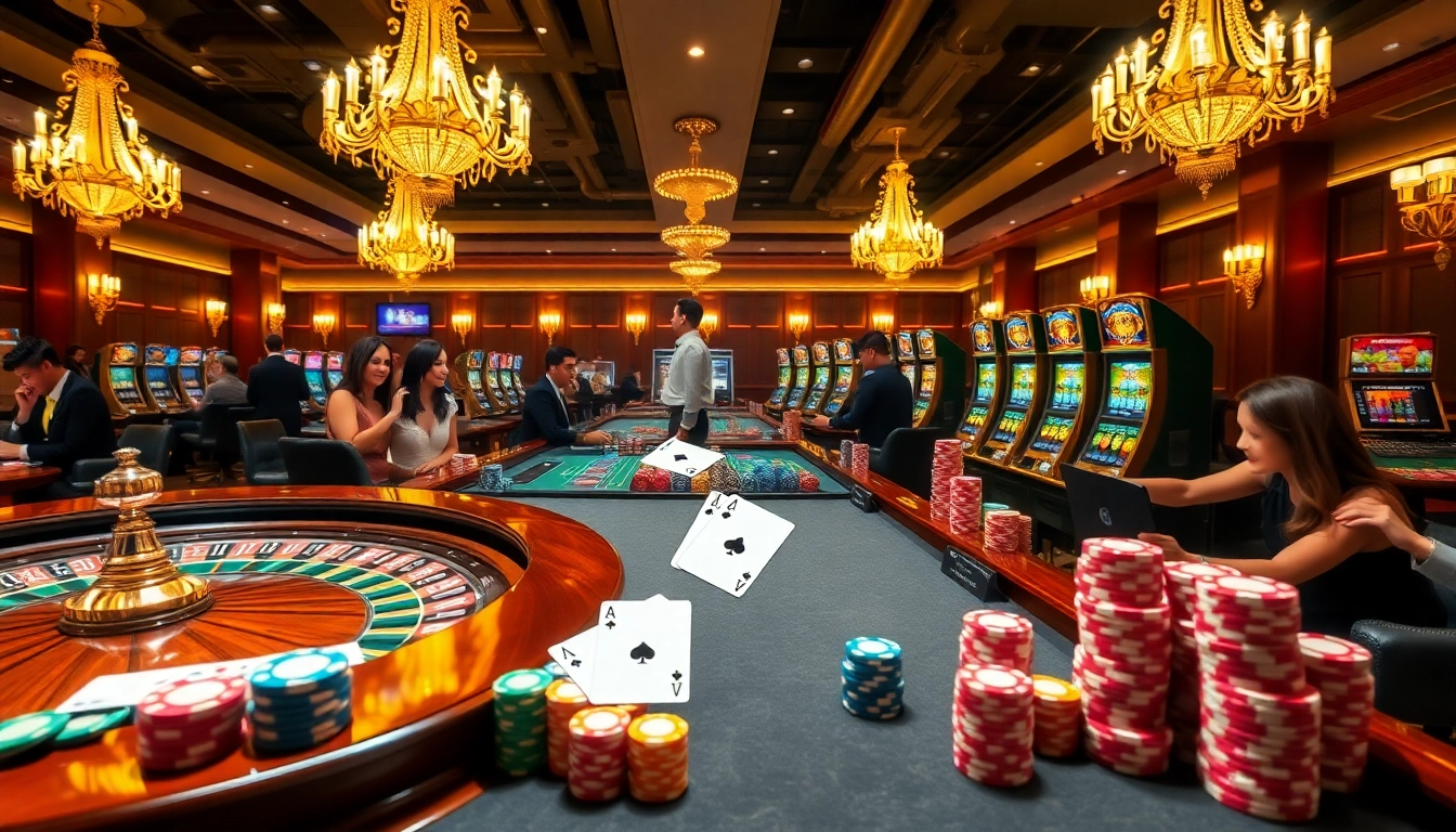 Experience high-stakes gaming at tg88 com with vibrant casino tables and dynamic slot machines.