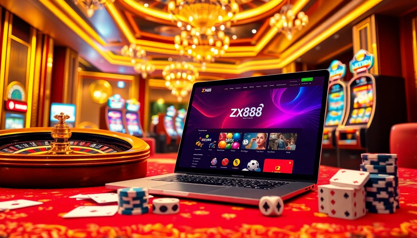 Experience the thrill of betting with nhà cái zx88 at a luxurious casino.