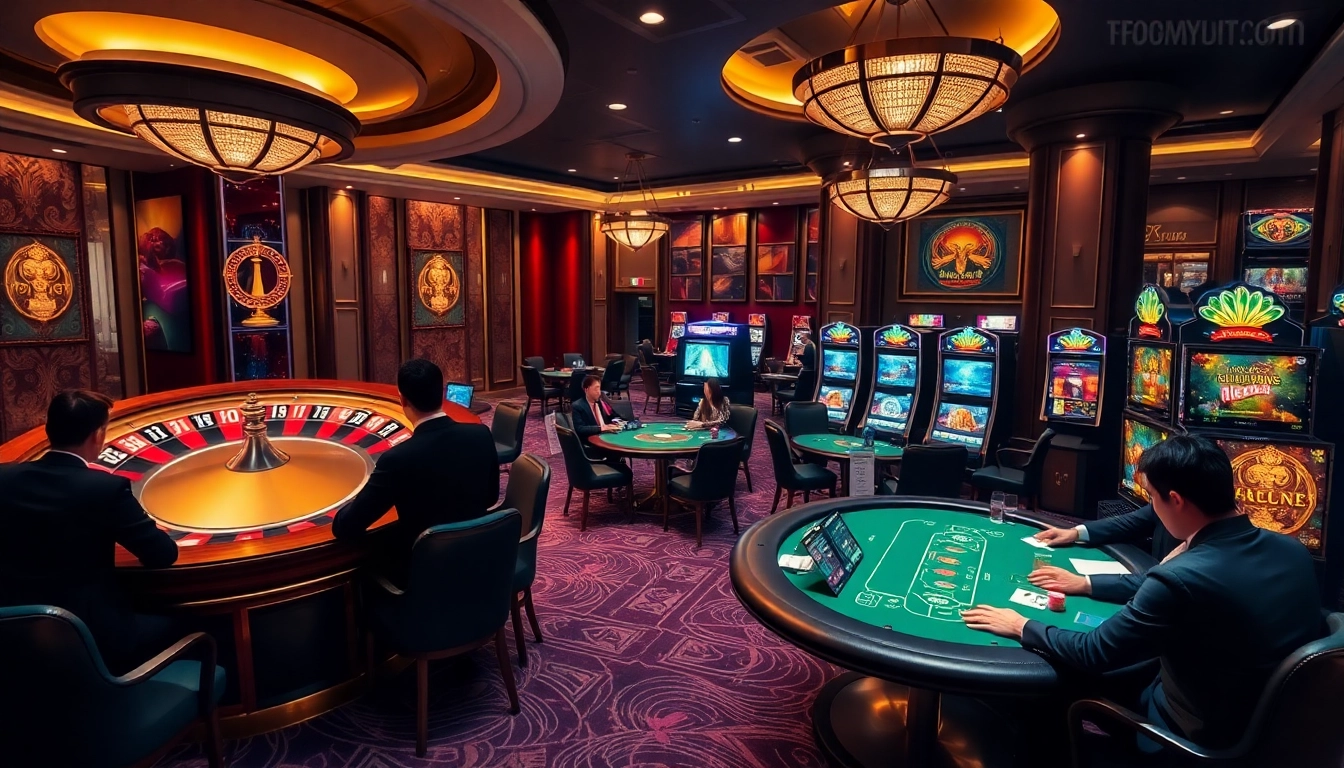Experience the thrill of gambling on trang chu luck8 with luxurious casino elements like roulette and poker.