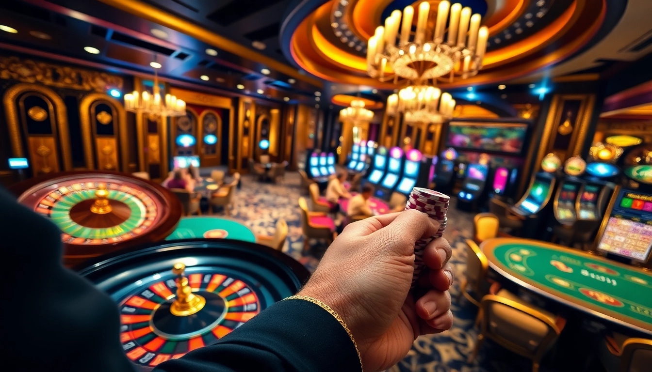 Experience excitement at 8day casino with vibrant roulette table, poker action, and thrilling slot machines.