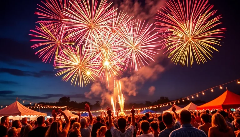 Experience breathtaking displays with cheap fireworks near me illuminating the night sky during celebrations.