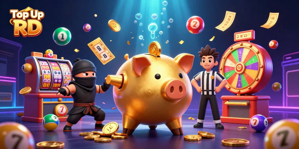 Proses Top Up RD cepat dan mudah dengan karakter unik dalam ilustrasi kasino menarik.