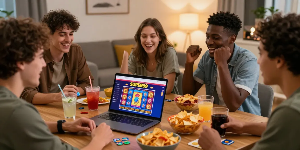 Permainan slot online Super59 dengan teman-teman, penuh kebahagiaan dan kemenangan.